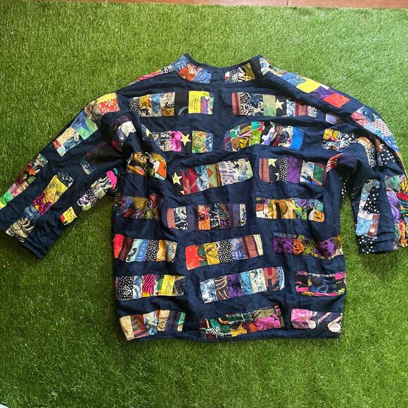 Patchwork Cozy Cotton Phoebe Buffay Jacket - Picture 4 of 7